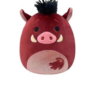 Squishmallow Pumpaa from the Lion King stuffed animal. NWT 8"